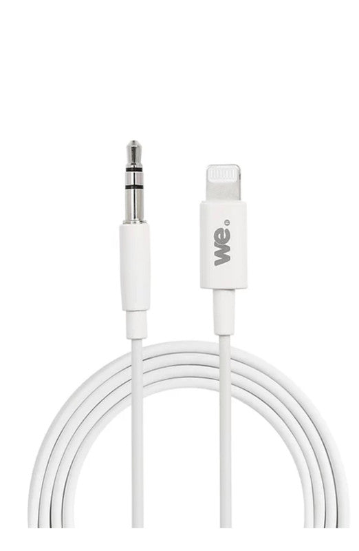Câble lightning vers mini Jack 3.5mm Audio Auxiliaire 1 Mètre compatible Iphone XR. Relier votre mobile à votre casque, enceinte, autoradio Iphone
