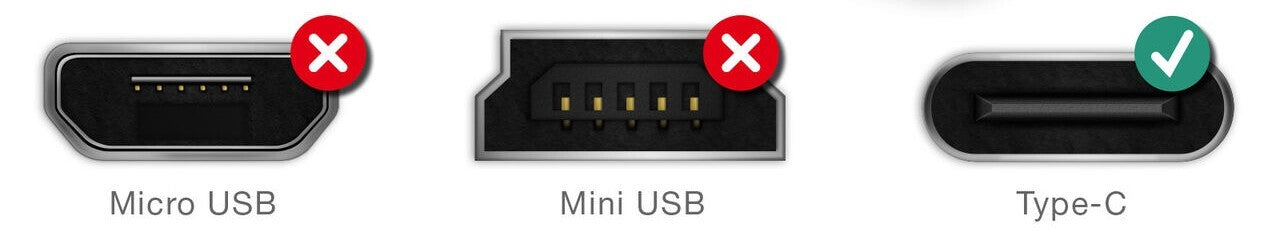 PH26 USB-C to USB-A OTG Adapter Cable Compatible with Motorola Moto G Power 5G 2024 - USB C Male to USB A Female Nylon Braided Aluminum