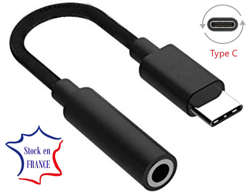 Câble USB C vers mini Jack 3.5mm Audio Auxiliaire compatible Iphone 15 pro. Reliez votre mobile à votre casque, enceinte, autoradio Iphone
