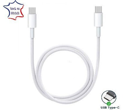 Câble USB Type C vers Type C - 1 Mètre compatible avec Realme 14x 5G Charge Rapide - Câble de Recharge/Synchronisation Rapide et Transfert de données Realme