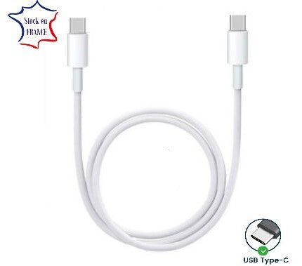 Câble USB Type C vers Type C - 1 Mètre compatible avec Samsung W25 Charge Rapide - Câble de Recharge/Synchronisation Rapide et Transfert de données Samsung