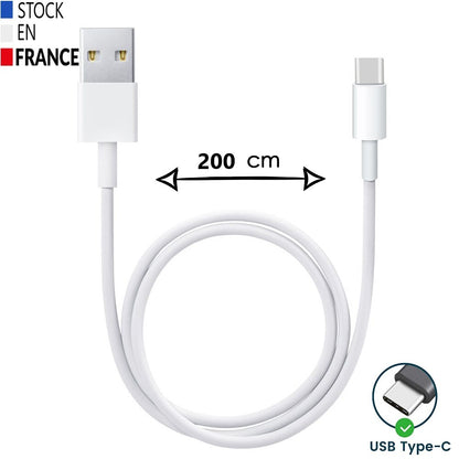 Câble USB Type C compatible  avec BLU G84 Charge Rapide - Câble de Recharge/Synchronisation Rapide Transfert de données - Câble 1 Mètre