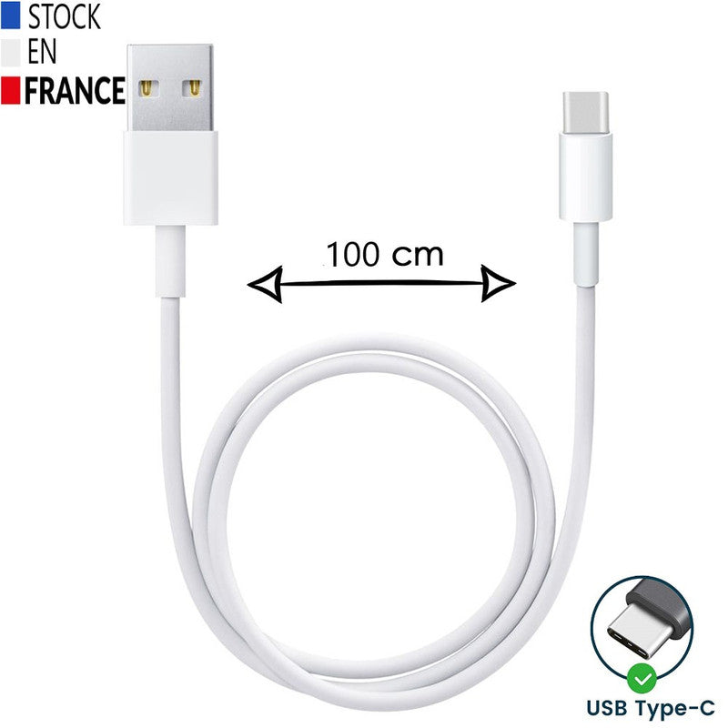 Câble USB Type C - 1 Mètre pour Samsung Galaxy A9s Charge Rapide - Câble de Recharge/Synchronisation Rapide Transfert de données Samsung