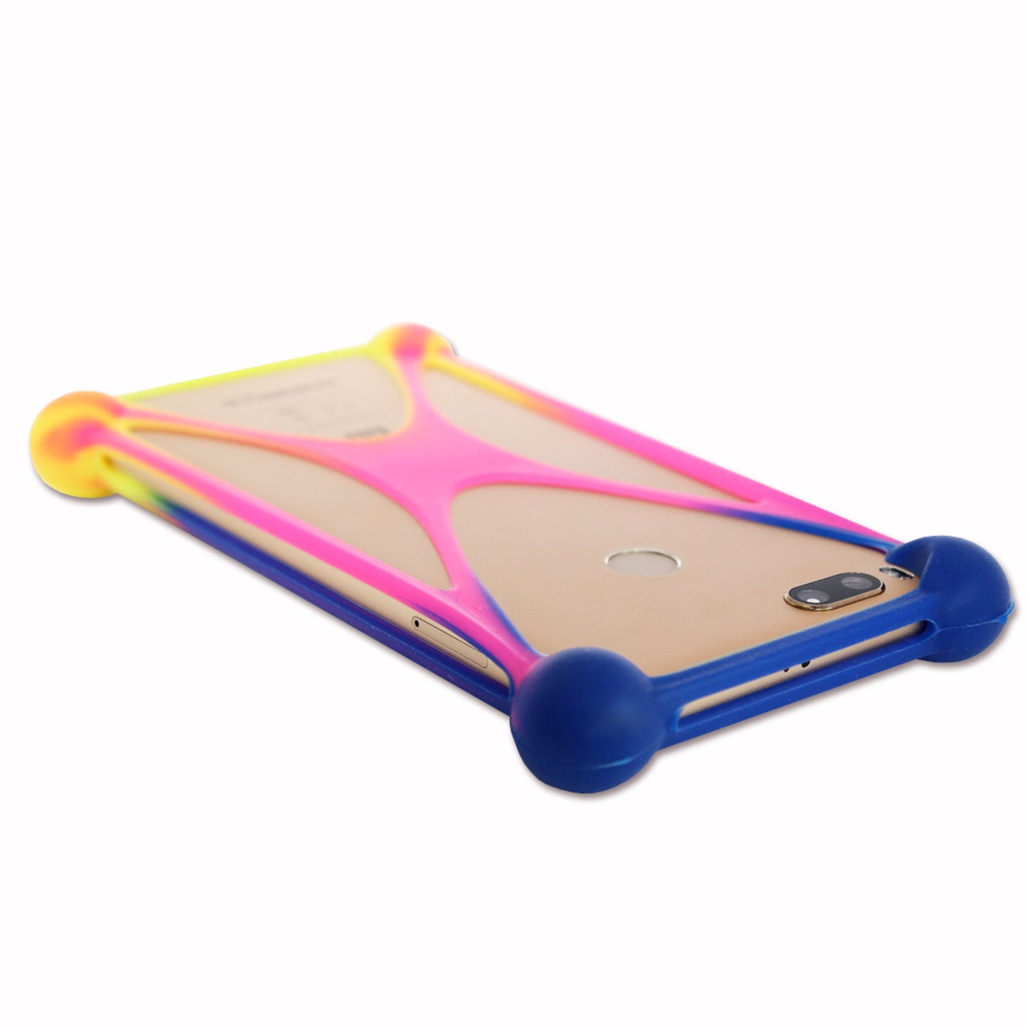 Shockproof Bumper Case Compatible with Vivo iQOO Z9 Lite 5G Super Quality Silicon Bumper Compatible with Vivo iQOO Z9 Lite 5G - MULTICOLOR