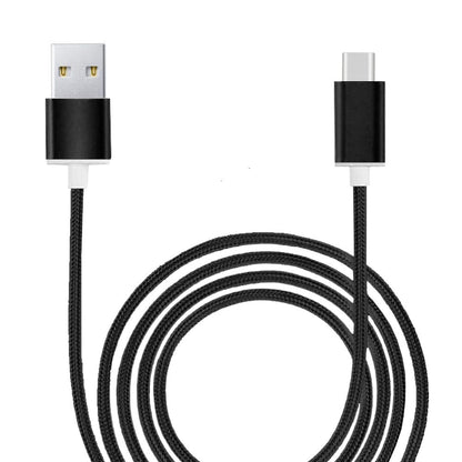 Câble USB-C Compatible avec Blackview Wave 8 Câble USB Tressé Nylon 1 Mètre Câble Charge/Synchro Rapide-Transfert de données - NOIR