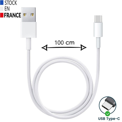Câble USB Type C compatible  avec BLU G84 Charge Rapide - Câble de Recharge/Synchronisation Rapide Transfert de données - Câble 1 Mètre