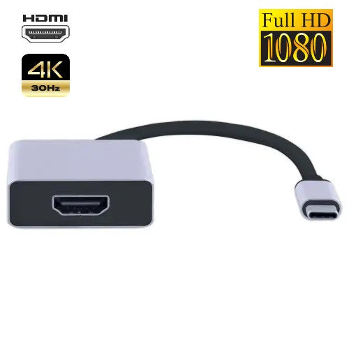PH26  Adaptateur USB-C vers HDMI 4K / Full HD 1080p compatible avec Realme Narzo 70 Turbo 5G Realme