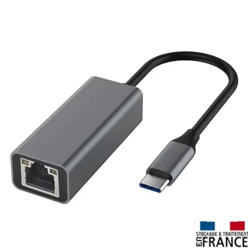 PH26  Adaptateur USB Type-C vers Ethernet RJ45 100Mbps compatible avec Realme Narzo 70 Turbo 5G Realme