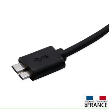 PH26  Câble USB 3.0 Mâle A vers Micro B 3.0 Disque Dur compatible avec Motorola Moto G Stylus 2025 Câble et Synchronisation pour Disque dur externe WD,Canvio,Toshiba… Motorola