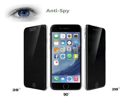 PH26 Verre Trempé Anti-Espion pour Iphone 8 Plus - Vitre Protection Ecran Privacy Iphone