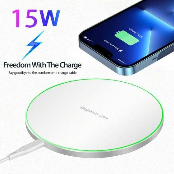 Chargeur à Induction Sans Fil 20W – Compatible Iphone 15, Recharge Rapide et Discrète Iphone
